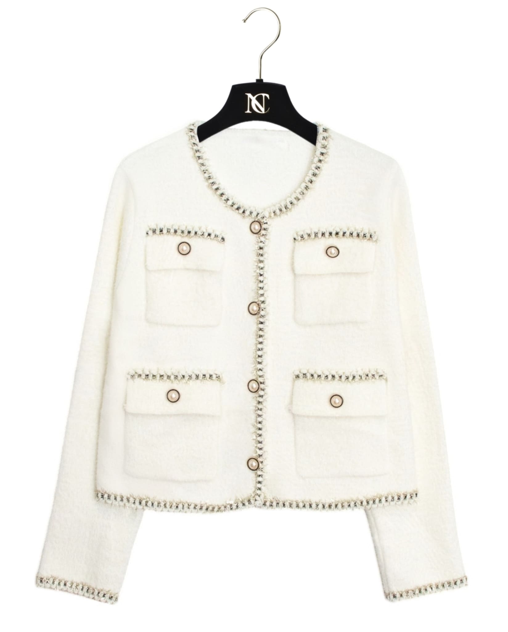 White Cardigan Jacket