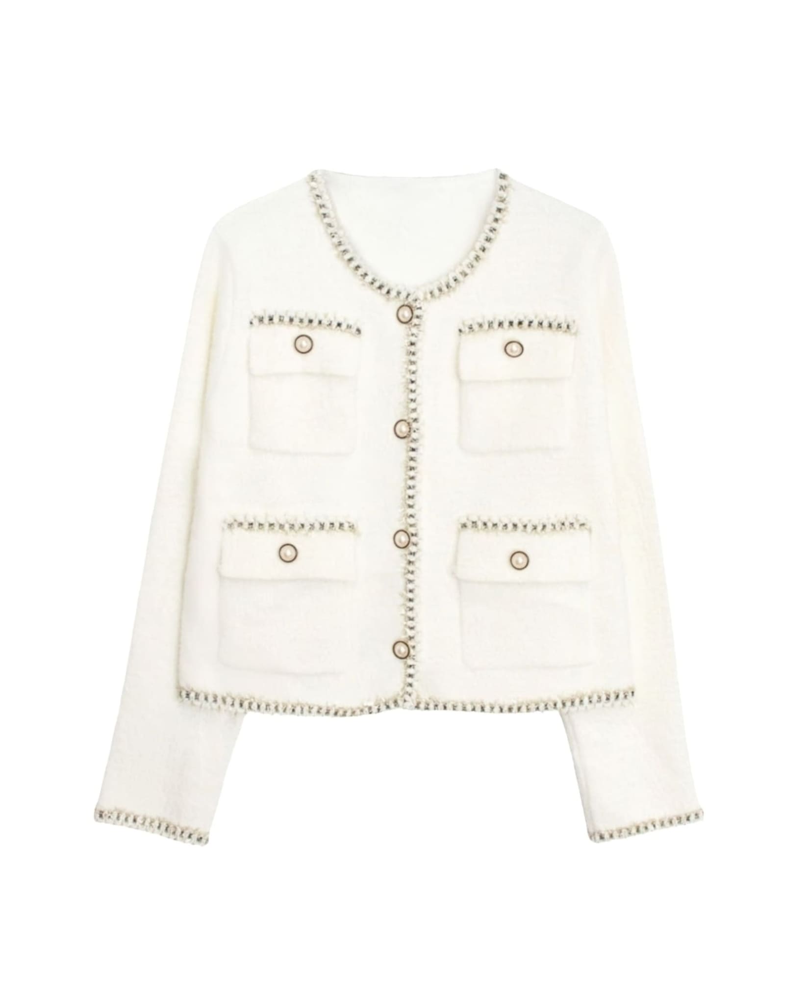 White Cardigan Jacket