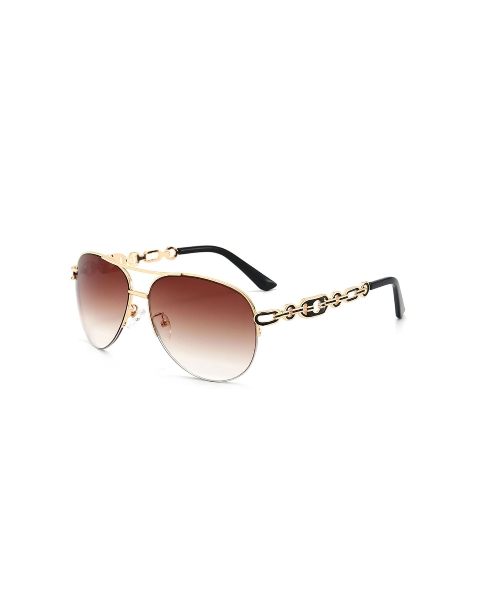 Aviator Sunglasses With Gradient Lenses