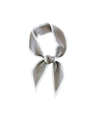 Beige Ribbon Scarf With Print