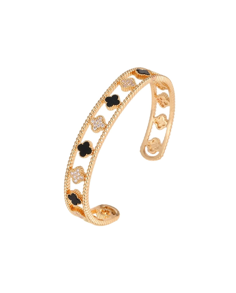 Black Clover Bracelet In Gold