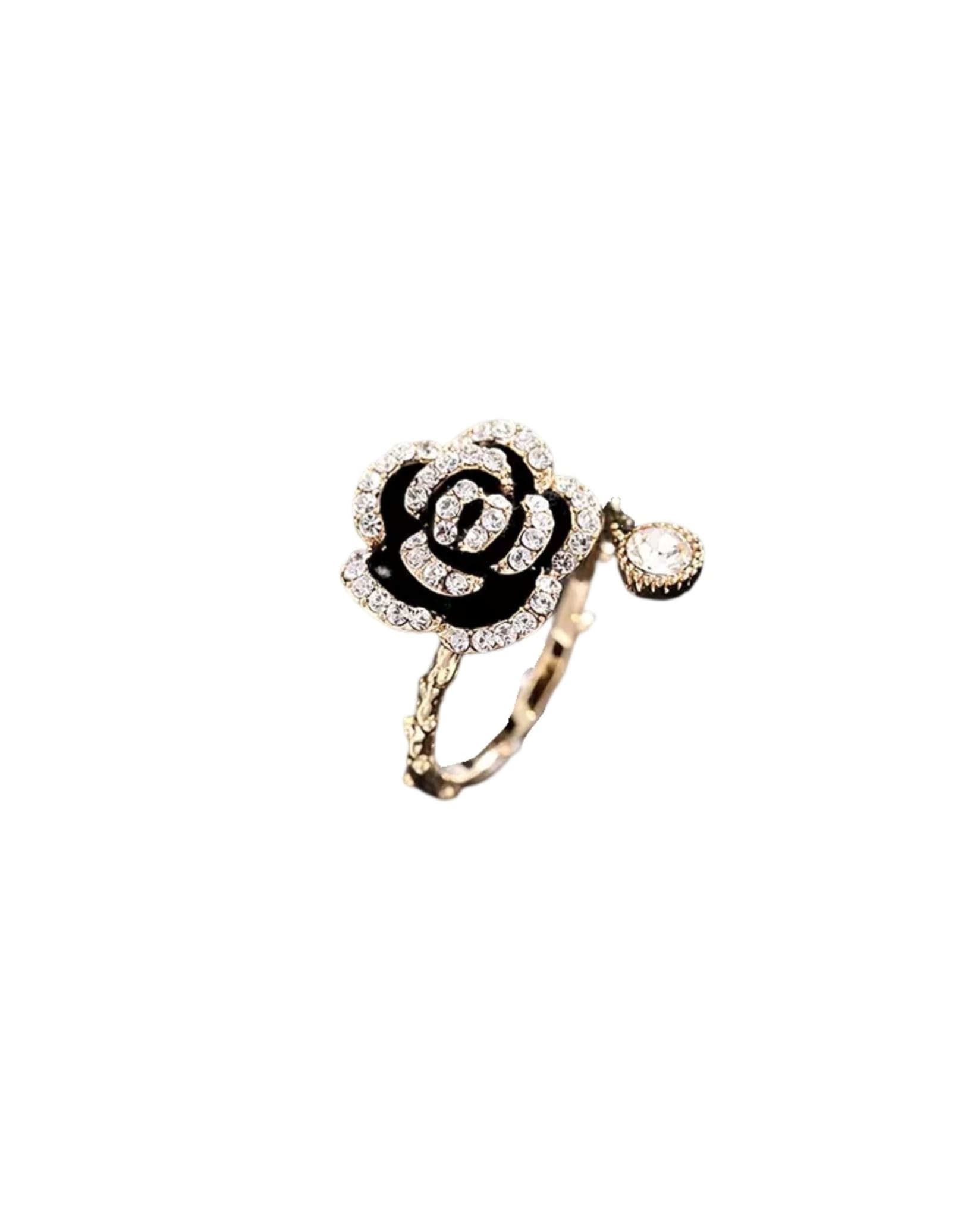 Camellia Flower Ring Gold