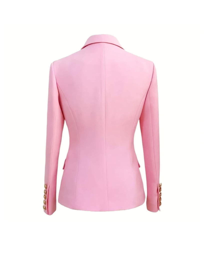 Double Breasted Pink Blazer