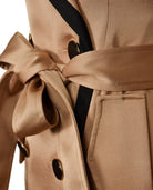 Elegant Satin Trench Coat