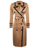 Elegant Satin Trench Coat