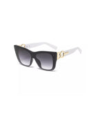 Elegant Sunglasses With White Frame