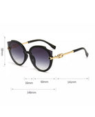 Gradient Cat Eye Sunglasses In Black Size