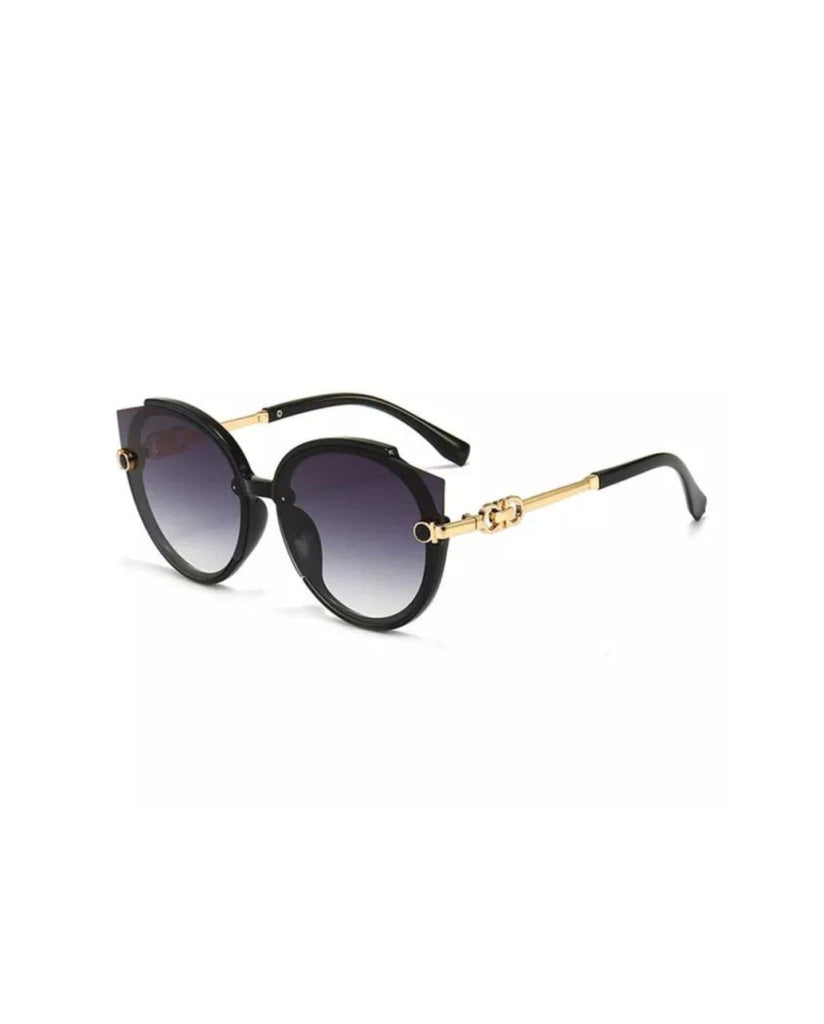 Gradient Cat Eye Sunglasses In Black