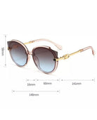 Gradient Cat Eye Sunglasses In Pink Size