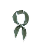 Green Ribbon Scarf With Print