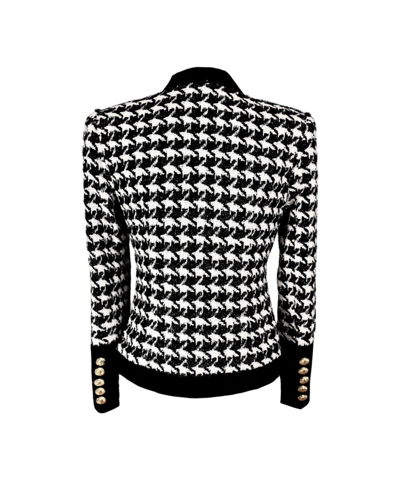 Houndstooth Tweed Blazer