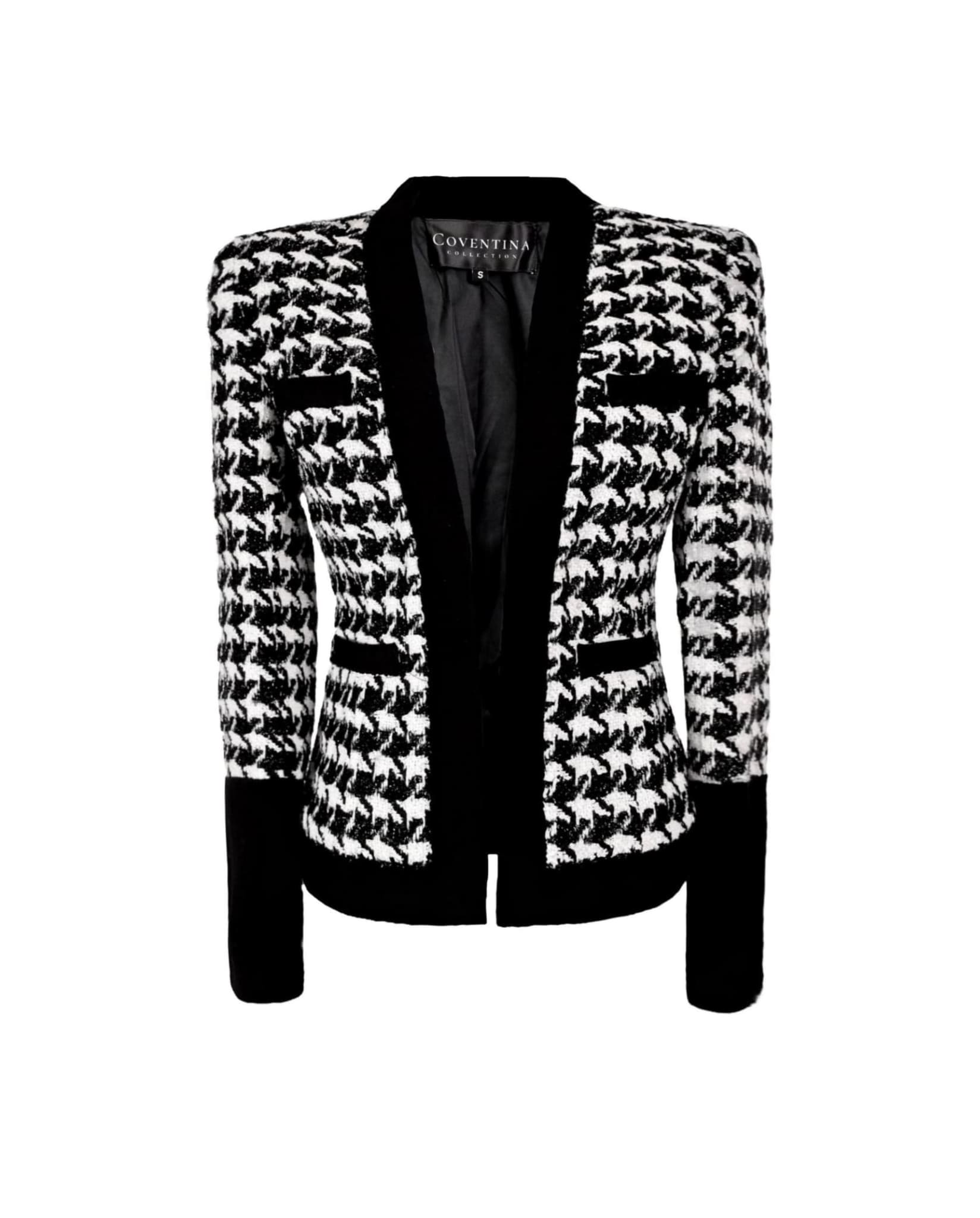 Houndstooth Tweed Blazer