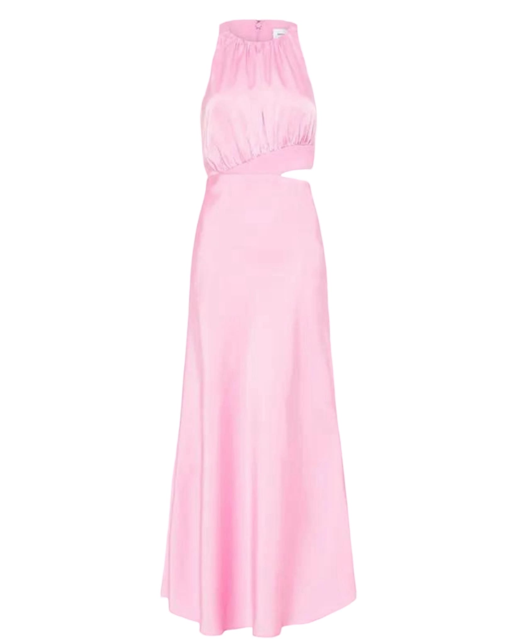 Pink Satin Crepe Dress