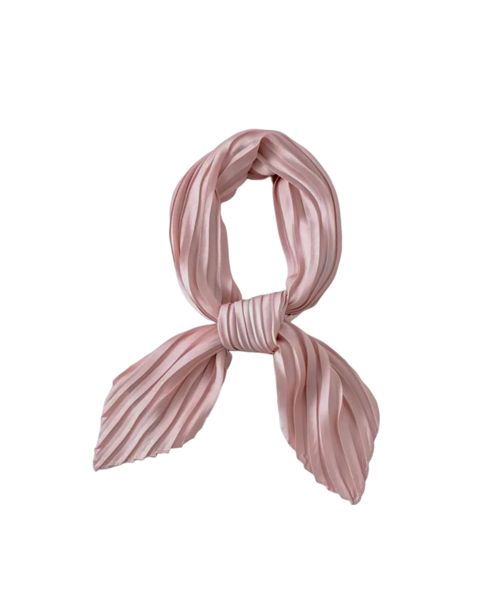 Pleated Scarf In Pink