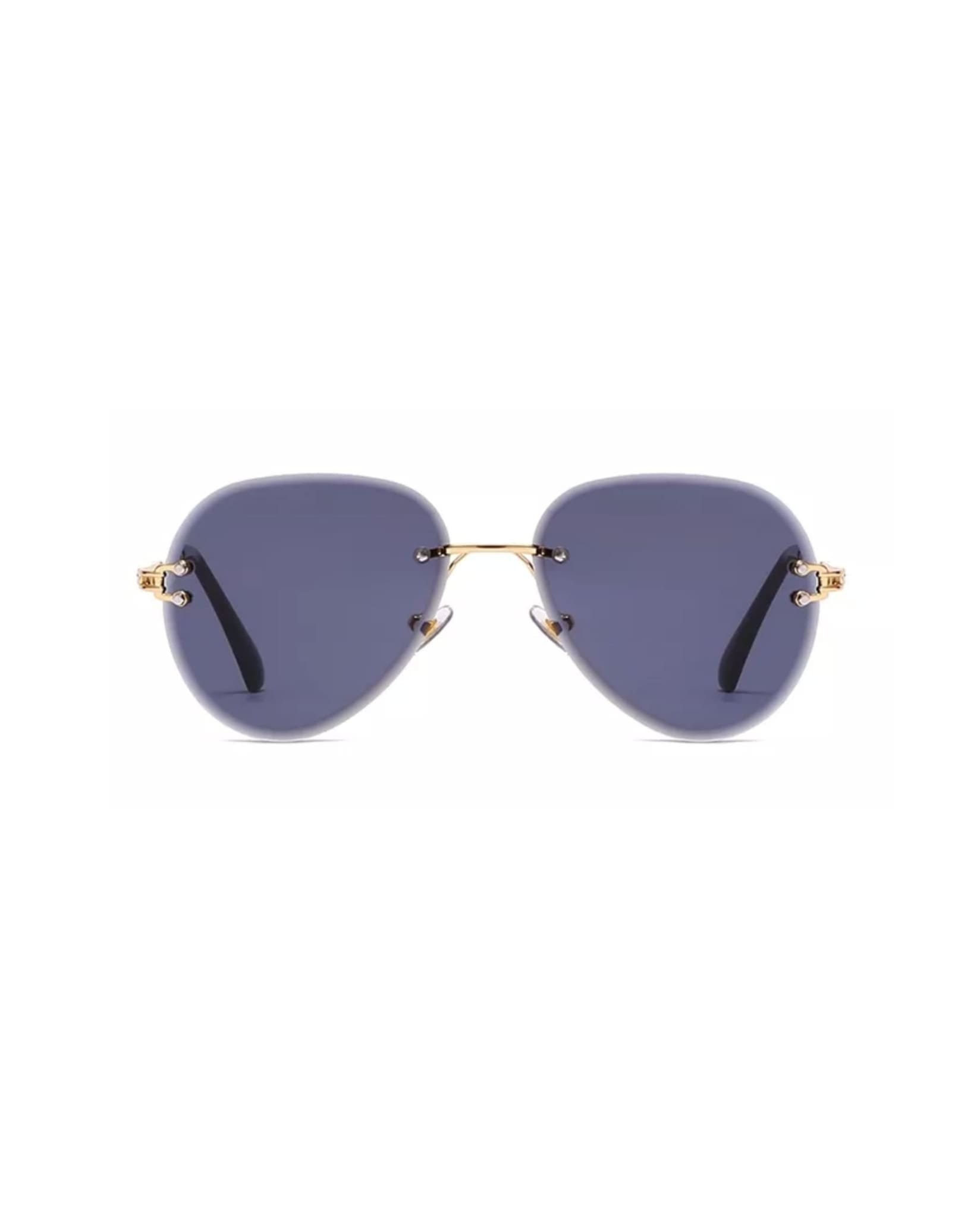 Rimless Aviator Sunglasses