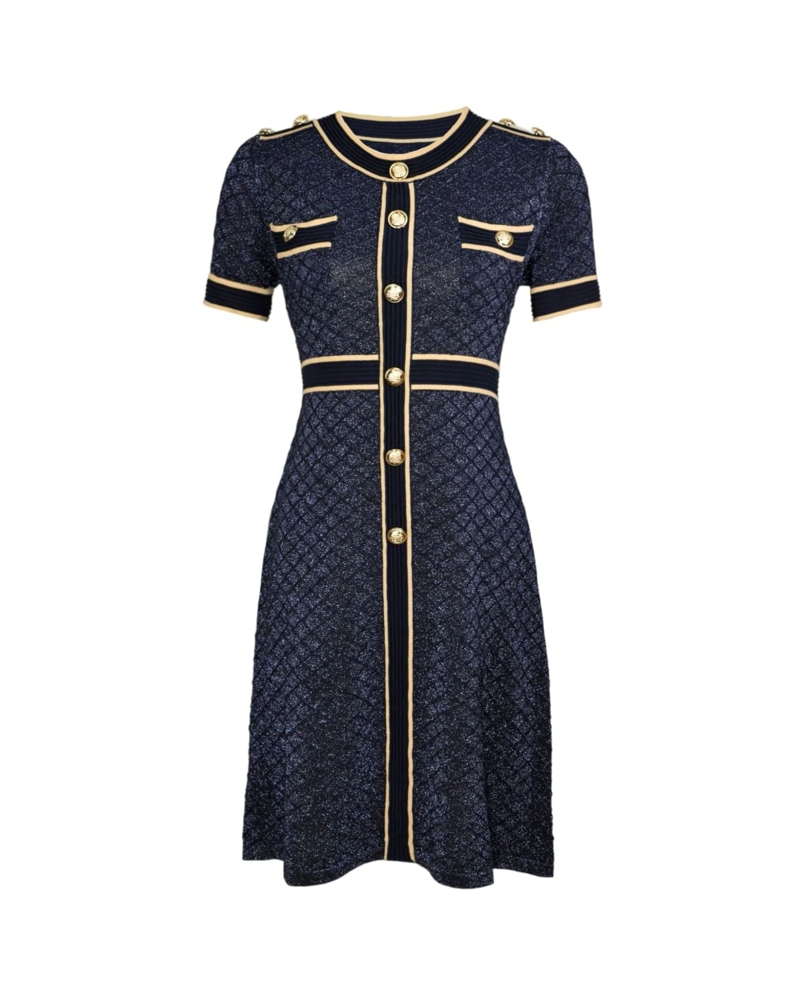 Sparkling Summer Dress Navy